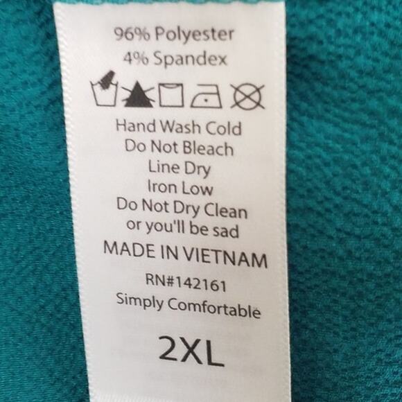 LuLaRoe Top – Green Daisy – Size 2XL - Picture 7 of 7